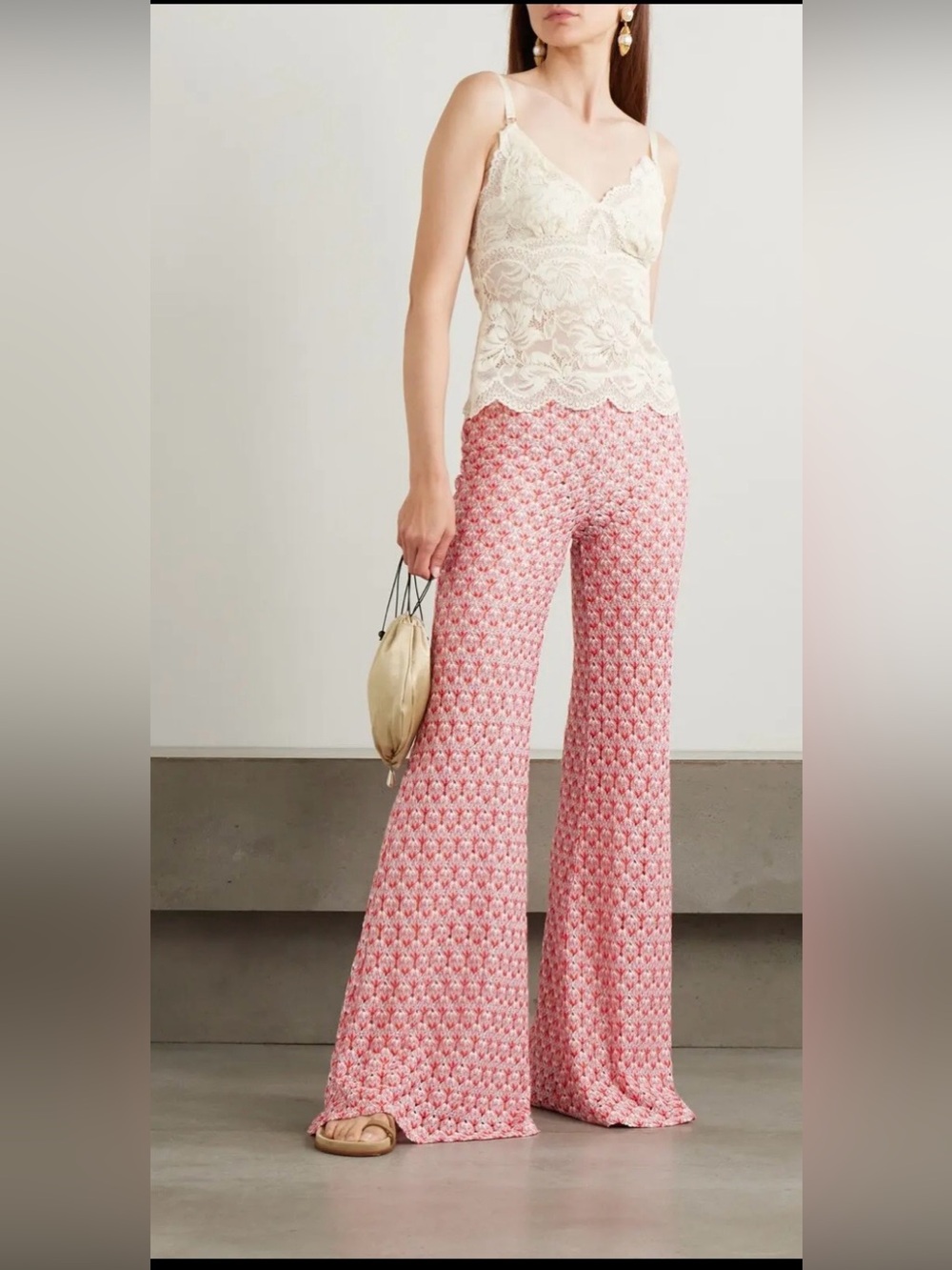 Lace Flared Pants
